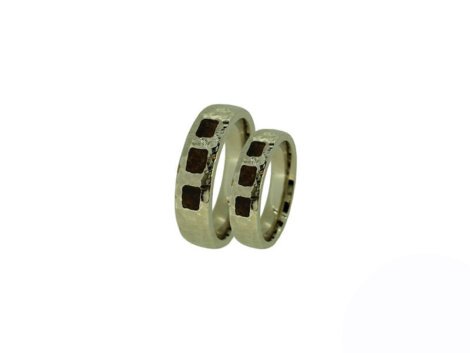 Vestuviniai žiedai su gintarais dk5001