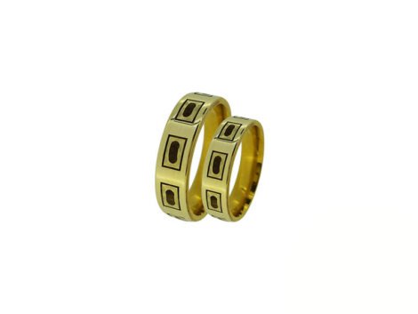 Vestuviniai žiedai su gintarais dk5009