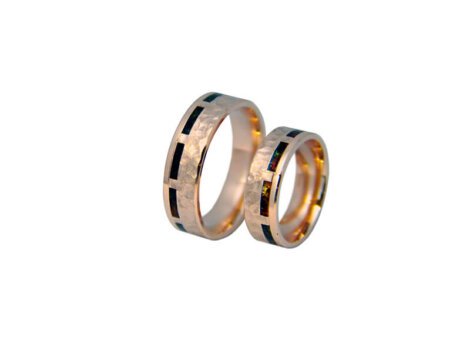 Vestuviniai žiedai su gintarais dk5015