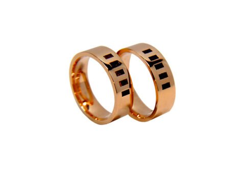 Vestuviniai žiedai su gintarais dk5022